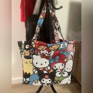 HELLO SANRIO HANDCRAFTED TAPESTRY TOTE BAG